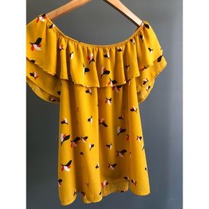 ✨Off-The-Shoulder, Back Slit, Blouse✨